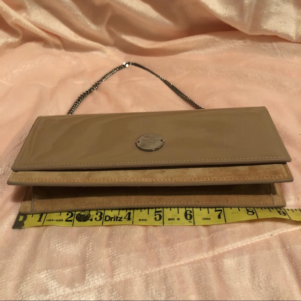 Jimmy choo Nude Patent and Suede Clutch Bag - Picture 7 of 8